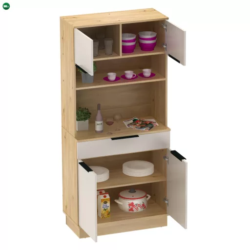 Négyajtós tálaló, artisan tölgy/kasmír, LILIEN TYP 1