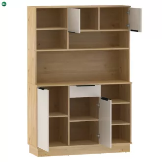 Négyajtós tálaló, artisan tölgy/kasmír, LILIEN TYP 2