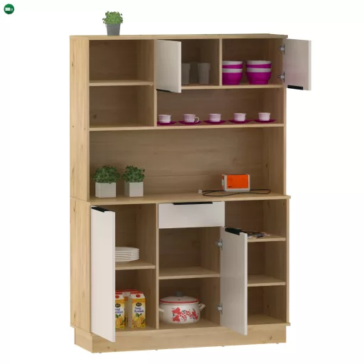 Négyajtós tálaló, artisan tölgy/kasmír, LILIEN TYP 2