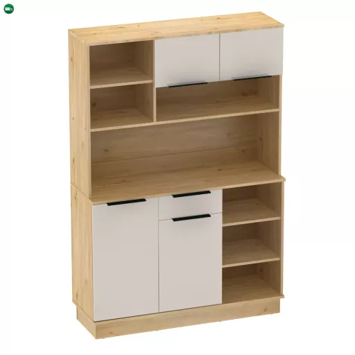 Négyajtós tálaló, artisan tölgy/kasmír, LILIEN TYP 2