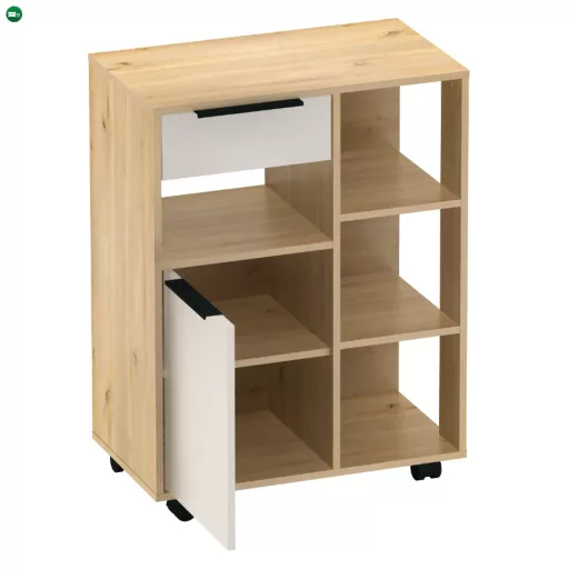 Egyajtós tálaló, artisan tölgy/kasmír, LILIEN TYP 3