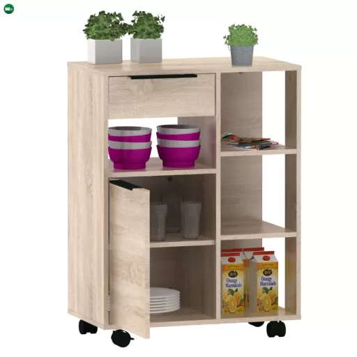 Egyajtós tálaló, sonoma tölgy, LILIEN TYP 3