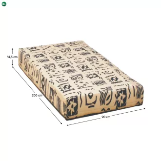 Egyoldalú rugós matrac, 90x200, FUTON ARONA