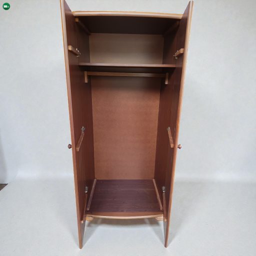 Claudia 2 ajtós akasztós szekrény + magasítás CSOKIBARNA