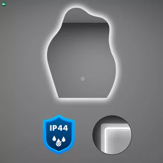 Wave 60 tükör led világítással
