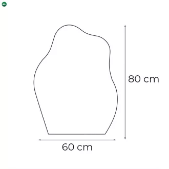 Wave 60 tükör led világítással