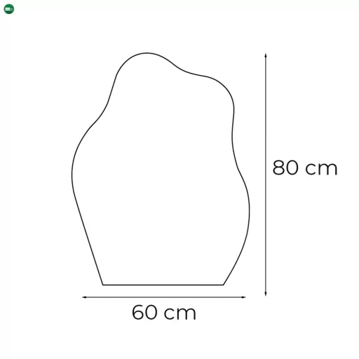 Wave 60 tükör led világítással