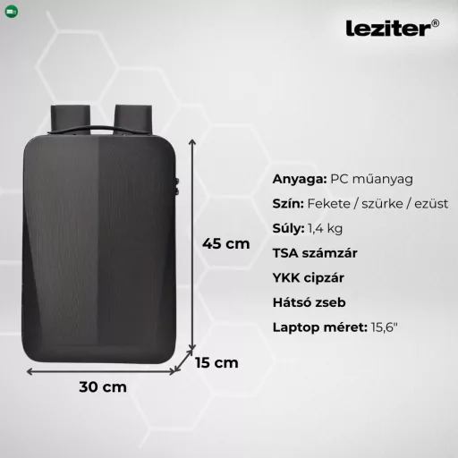 Axen merevített Usb-s laptop hátizsák