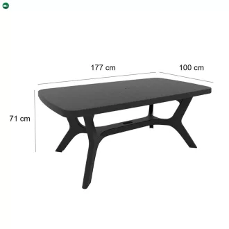 Balorca 4+1 kerti bútor garnitúra szett