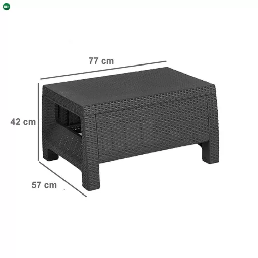 Atlantic kerti nyugágy set Luzon asztallal