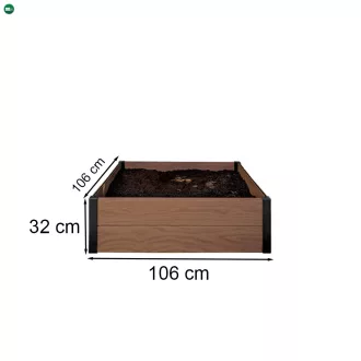 Maple szögletes virágágyás