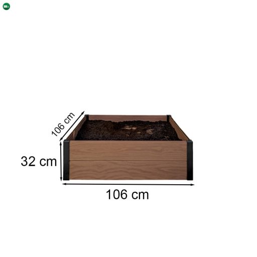 Maple szögletes virágágyás