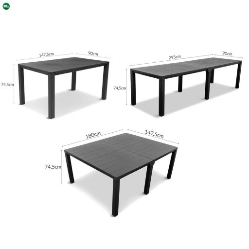 Juowa 10 személyes kerti bútor garnitúra szett