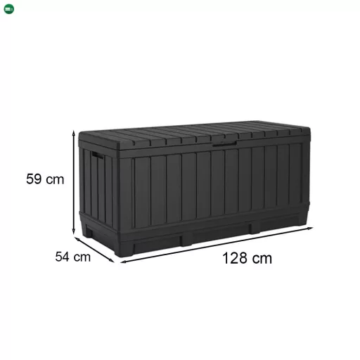Kentwood műanyag kerti tároló 350L antracit
