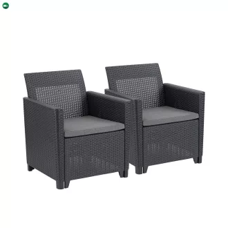 Claire duo műrattan kerti fotel