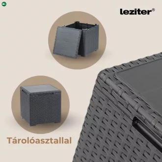   Claire IV 18 személyes kerti bútor garnitúra vigo tárolós asztallal
