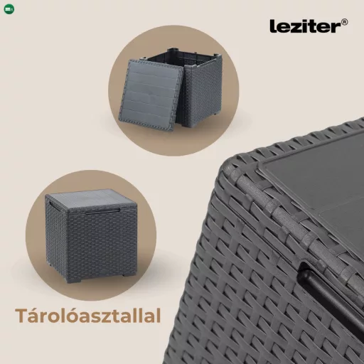 Claire IV 18 személyes kerti bútor garnitúra vigo tárolós asztallal