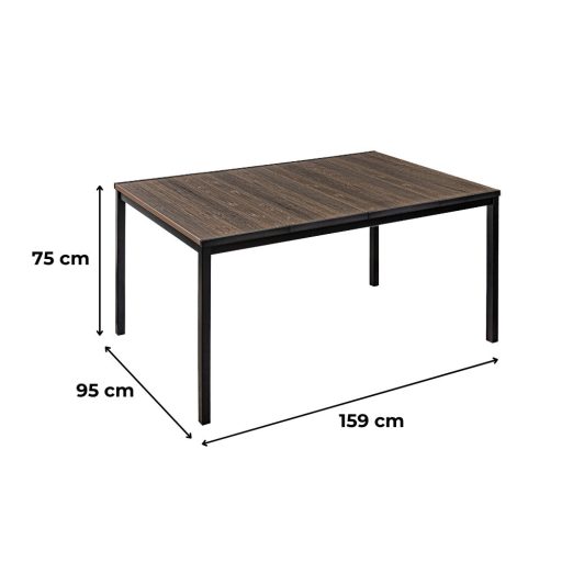 Amari 4+1 kerti bútor garnitúra szett dió-grafit