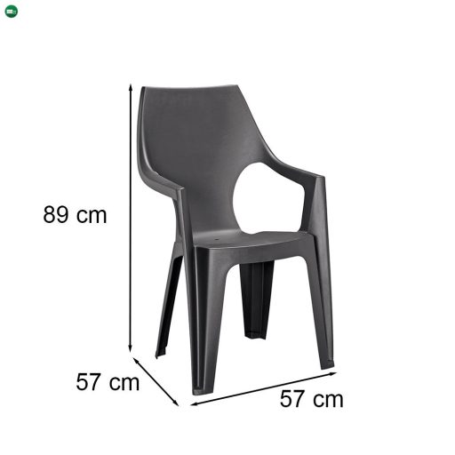 Parker Large 8+1 kerti bútor garnitúra szett kőris-grafit