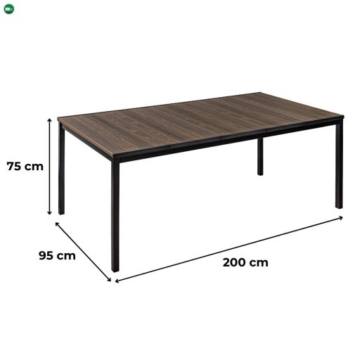 Amari Large 6+1 kerti bútor garnitúra szett dió-grafit