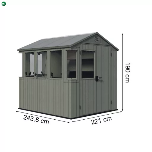 Potting shed kültéri műanyag ház