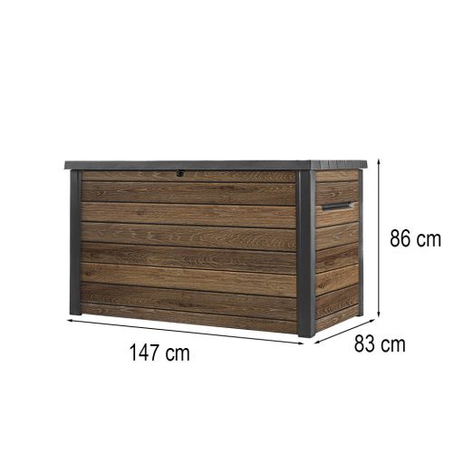 Decocoat műanyag kerti láda 870 L
