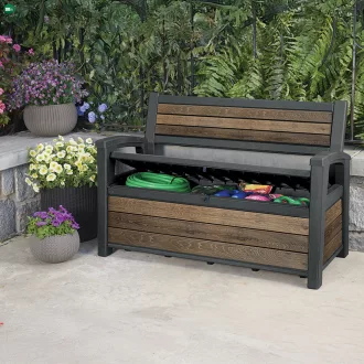 Decocoat műanyag kerti pad/tároló 227 L