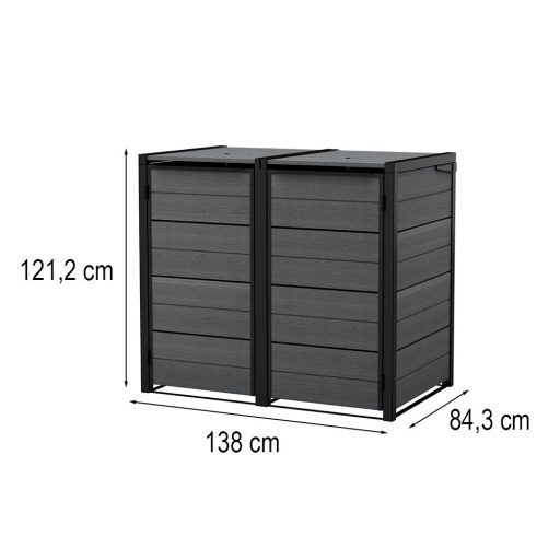 Hide away kültéri szemetes tároló 240 l