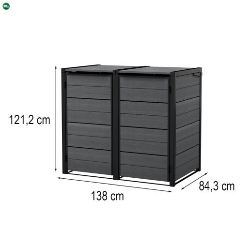 Hide away kültéri szemetes tároló 240 l
