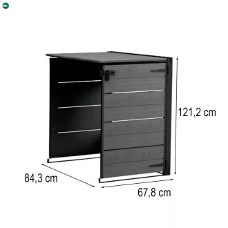   Hide away kültéri szemetes tároló - kiegészító elem 240 L