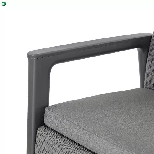 Scandi Big linea duo kerti bútor szett jute tárolós asztallal