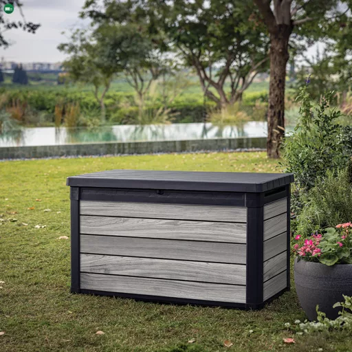 Decocoat műanyag kerti lád 380 l