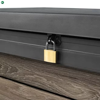 Decocoat műanyag kerti lád 380 l
