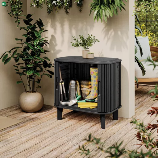 Garden luxe műanyag kültéri zárható szekrény