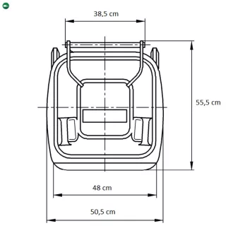 Hulladéktároló 120L ZÖLD