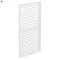 LUXE Lamellás oldalpanel (R) 123x218cm 4 m-ig fehér
