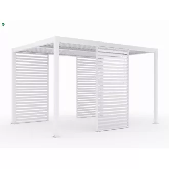 LUXE Lamellás oldalpanel (R) 123x218cm 4 m-ig fehér