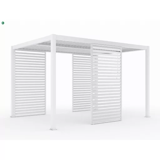LUXE Lamellás oldalpanel (R) 123x218cm 4 m-ig fehér