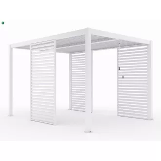 LUXE Lamellás oldalpanel (R) 123x218cm 4 m-ig fehér