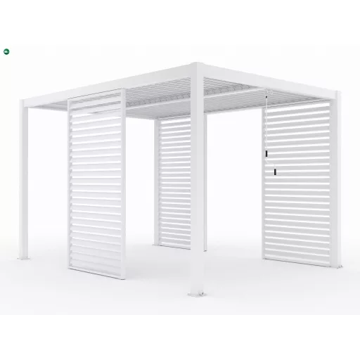 LUXE Lamellás oldalpanel (R) 123x218cm 4 m-ig fehér