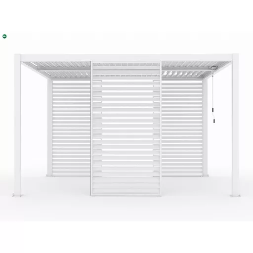 LUXE Lamellás oldalpanel (R) 123x218cm 4 m-ig fehér