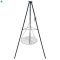 MIR-HP48 Acél függesztett grillrács háromlábbal 51 cm