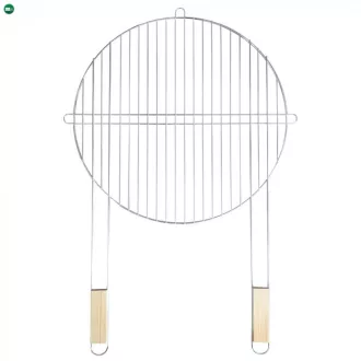 Kerek grillrács fa fogantyúval 51 cm