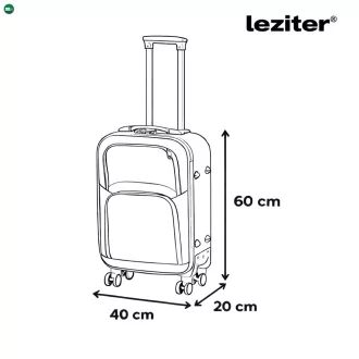   TraveLux light kabinbőrönd puha levehető kerékkel 55x40x20 cm