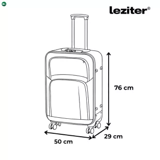 TraveLux light nagy bőrönd puha 76x50x29 cm