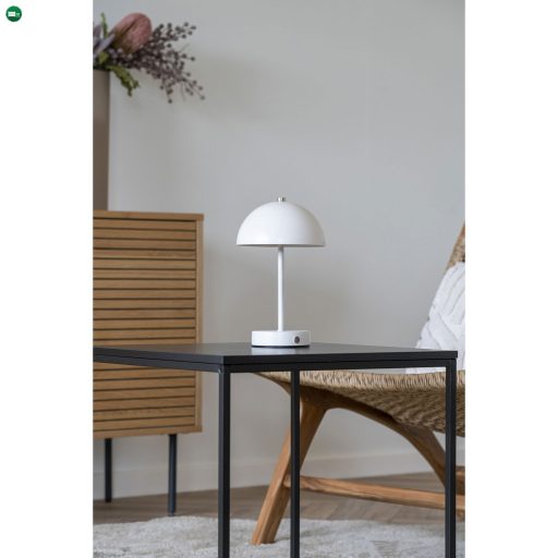 Holt vezeték nélküli LED asztali lámpa, fehér/acél