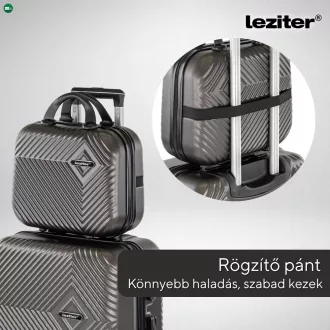 TraveLux Pro kézi bőrönd keményfedeles 28x36x16 cm