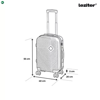   TraveLux Pro kabinbőrönd keményfedeles levehető kerékkel 50x40x20 cm