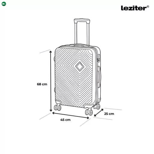 TraveLux Pro közepes bőrönd keményfedeles 68x45x25 cm