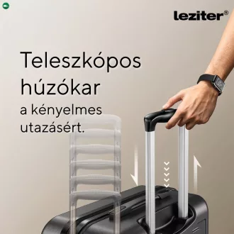 TraveLux Pro közepes bőrönd keményfedeles 68x45x25 cm